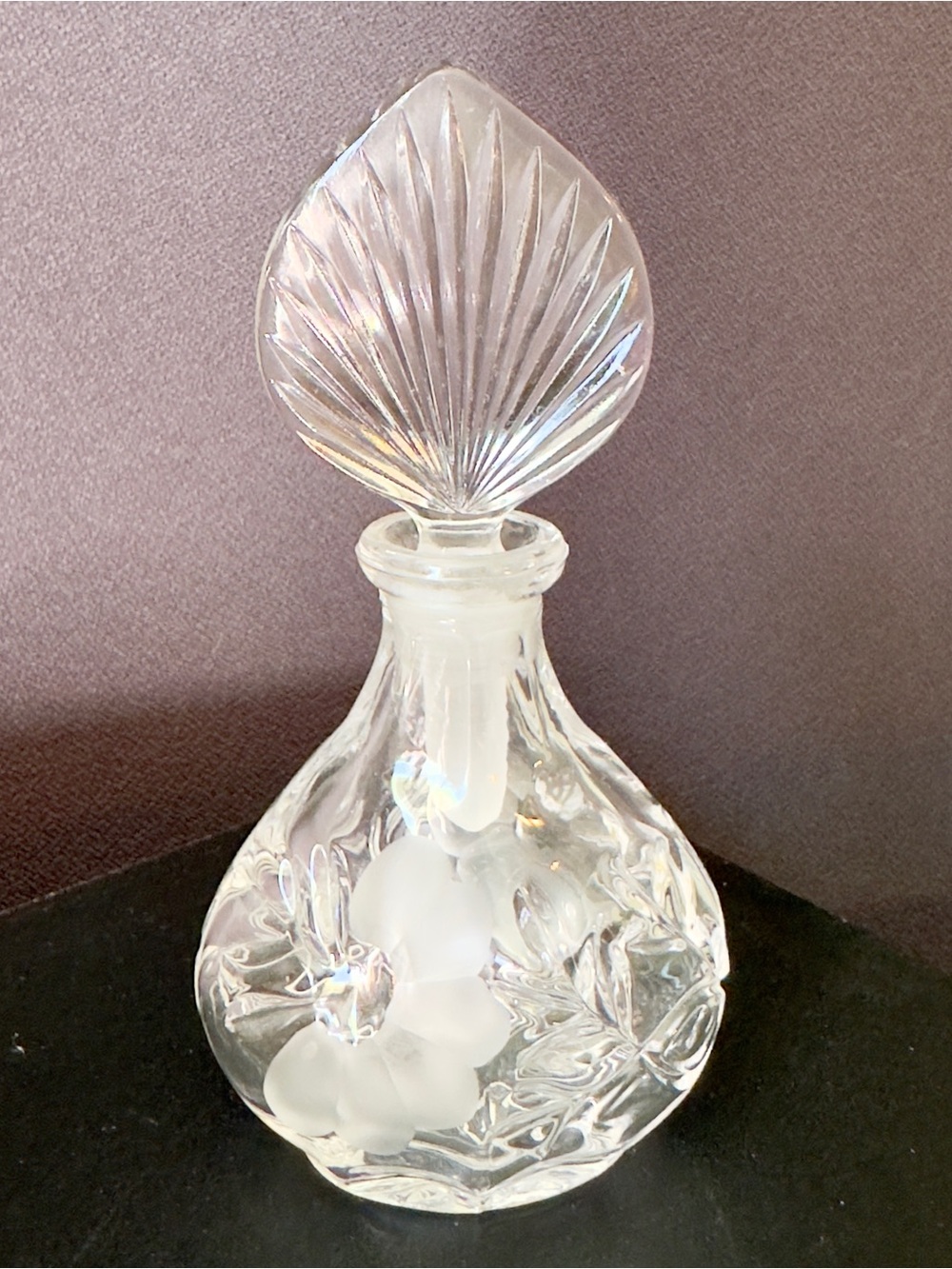 Vintage German Princess House Lead Crystal Heritage Romance Perfume Bottle